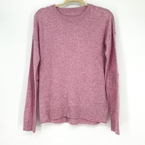 Zadig & Voltaire Pink Cashmere Star Patch Sweater Size S